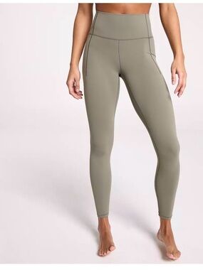 CALIA Women's Inspire High Rise 7/8 Legging muted green size large